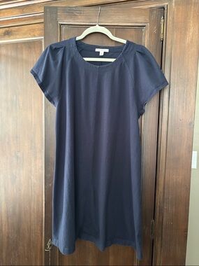 Free Assemby Navy Short Sleeve Knit Dress